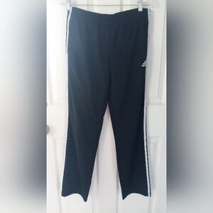 Adidas Kids Black Sweatpants with White Accents